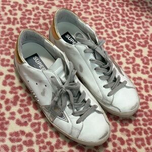 Silver and gold Golden Gooses